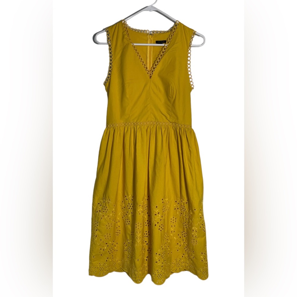 ANN TAYLOR V-NECK DRESS, SIZE 0